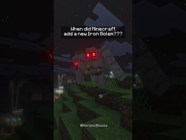 When did Minecraft add a new Iron Golem??? 🫪