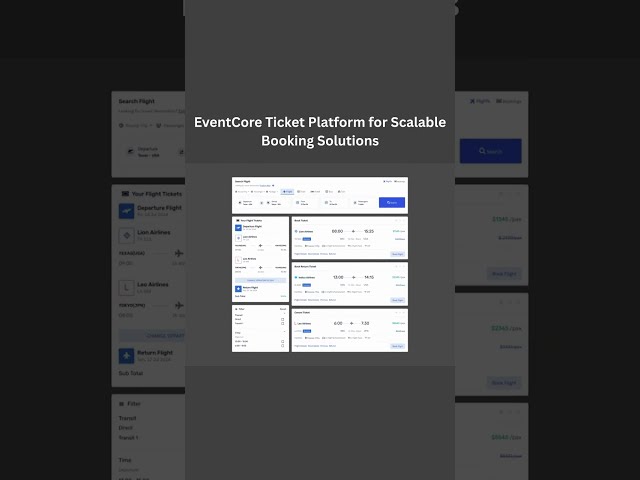 🎟️ EventCore – Ticket Platform for Scalable Booking Solutions