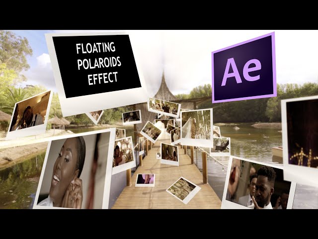 Moving through Floating Pictures Effect // After Effects Tutorial