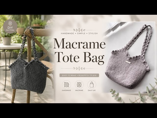 DIY Macrame Tote Bag | Perfect Summer Beach & Holiday Bag 👒