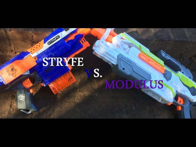 Nerf Stryfe vs. Modulus (Which Basic Flywheel Blaster is Best?!?)
