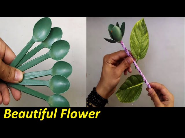 Beautiful Spoon Flower make at home , How to make | Mr Gactack