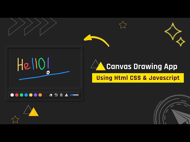 HTML5 Canvas Drawing App | Canvas & JS Drawing App | Create a drawing app