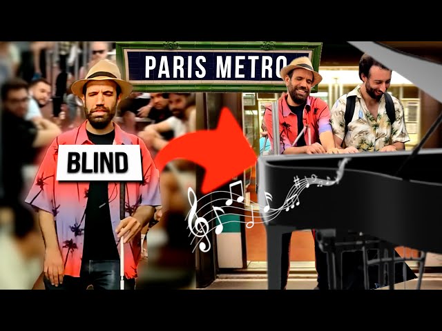 Blind pianist shocks passengers in Paris Metro 😱 Best version of Canon in D !