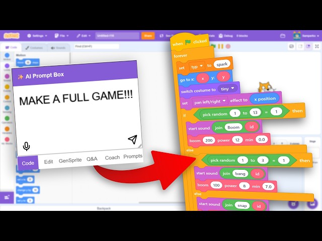 I Tried AI Code Generator In Scratch