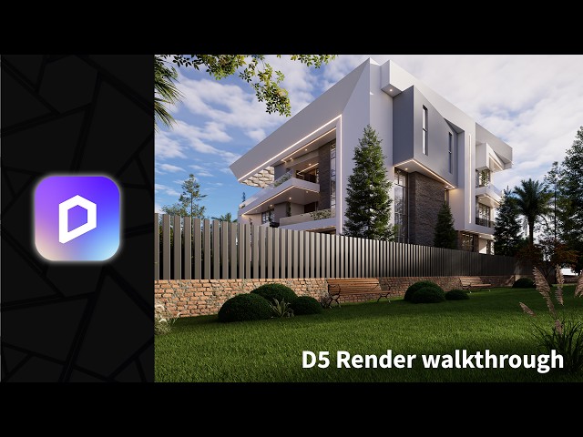 D5 Render Full Workflow for a Mansion – 24‑Minute Rendering Process