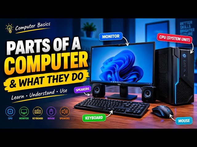 COMPUTER FUNDAMENTALS:- Parts of a Computer and what they do