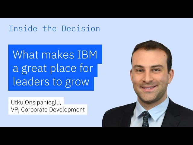 What drives a top investment banker to pivot into corporate development at IBM?