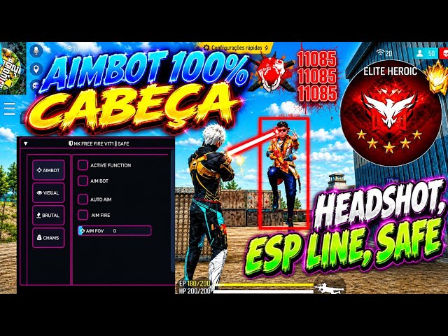 🔰 MOD MENU FF HEADSHOT 100% CABEÇA GRATIS E ATUALIZADO 🔰 MOD MENU APK FF ENTRANDO BR E CS 2026