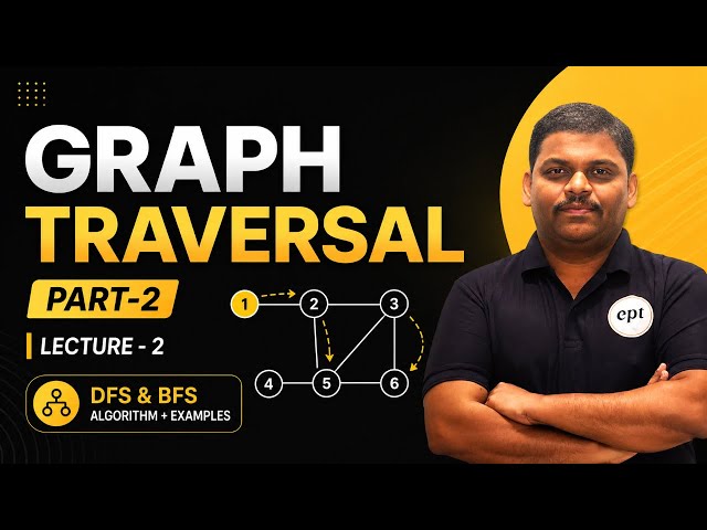 Graph Traversal -II | Lecture 2 | DFS & BFS Introduction | Graph Theory for GATE CSE/DA  2027/28