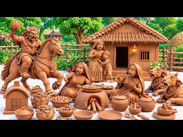 12 Cute Kitchen Set Diy | Miniature Clay Craft | How To Make Mini Kitchen Set Mitti | Tiny House 