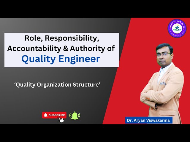 Roles, Responsibility, Accountability & Authority of a Quality Engineer (English)