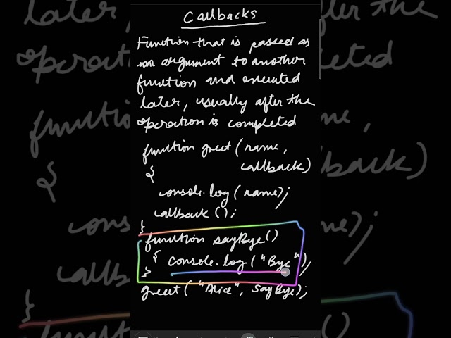 Callbacks in javascript #tutorial #frontend #learning