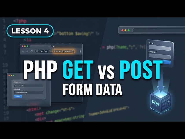 Lesson 4: PHP GET & POST Methods + Contact Forms | PHP Tutorial