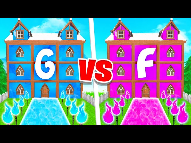 Boy VS Girl House CHALLENGE in FORTNITE Battle Royale
