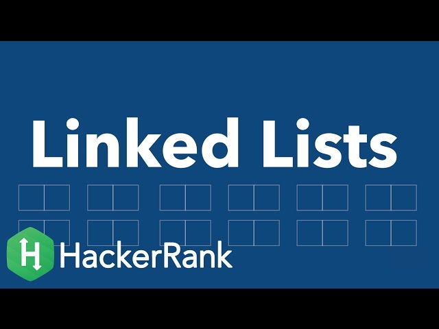 Data Structures: Linked Lists