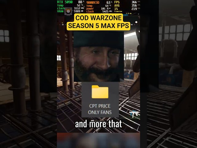 Warzone Season 5 MAX FPS Guide! #warzone #fpsboost #cod