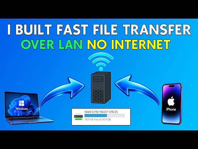 I Built Fast File Transfer Over LAN No Internet