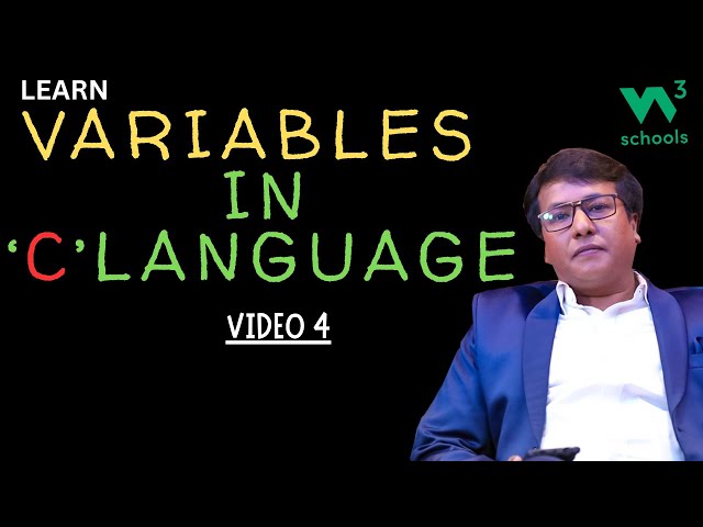 Variables in C Language | How to Declare & Use Variables | W3Schools C Tutorial | Video 4