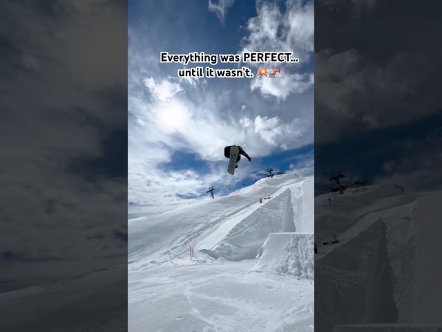 The Snowboarder Jump My Drone… And This Happened 😳💥 #drone #crash #fail