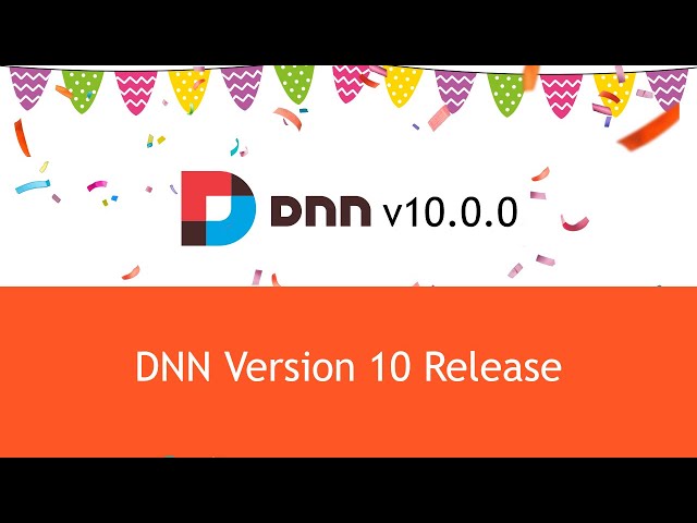 DNN Version 10 Release