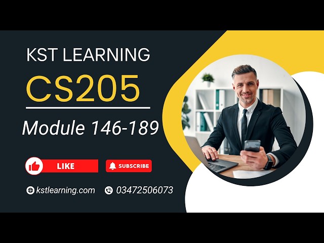 CS205 Short Lecture 37 | Module 146 - 189 | Information Security | CS205 Short Lectures