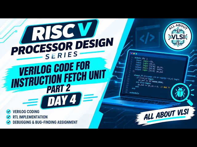 Instruction Fetch Unit Part 3 | Testbench & Bug Debugging | RISC-V Processor Design