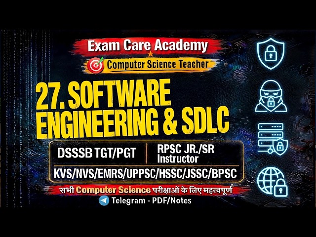 Software Engineering & SDLC Models DSSSB TGT PGT Computer Science | Exam care academy