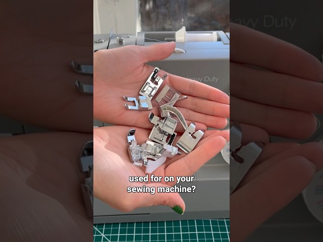 What are all the sewing machine feet for? #sewing #sewinghacks #sewingtutorial #shorts