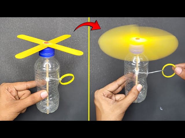 No motor No battery hand fan , Easy bottle fan , best school project