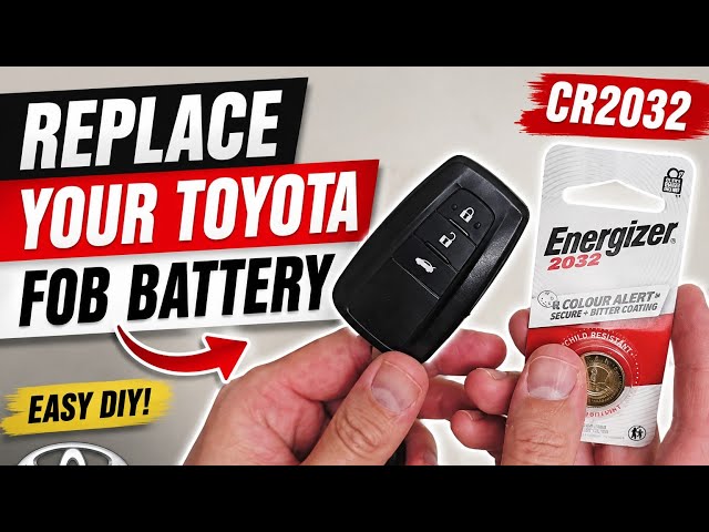 How to Replace a Toyota Key Fob Battery (CR2032)