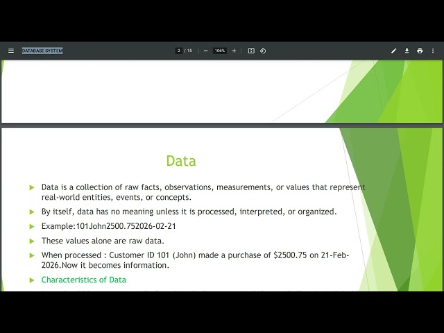 Data vs Information in DBMS: Lecture 1 with Real-Life Examples | Must-Watch for Exams & Beginners 🔥