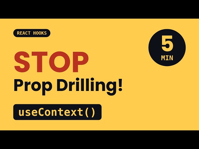 React useContext Explained in 5 Minutes | Stop Prop Drilling