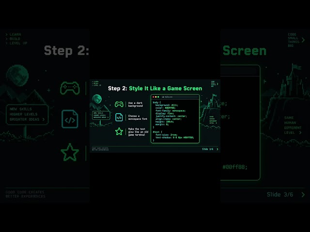 How to make text type itself like a video game #coding #technology #tips #education