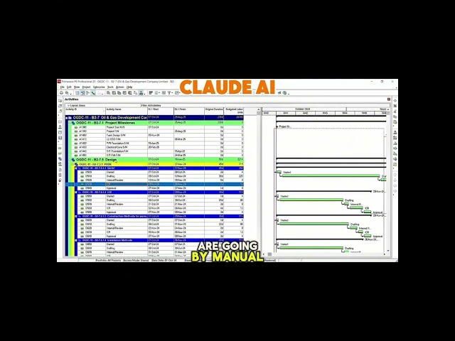 How I use Claude AI to automate Primavera P6 #data #construction #projectmanagement