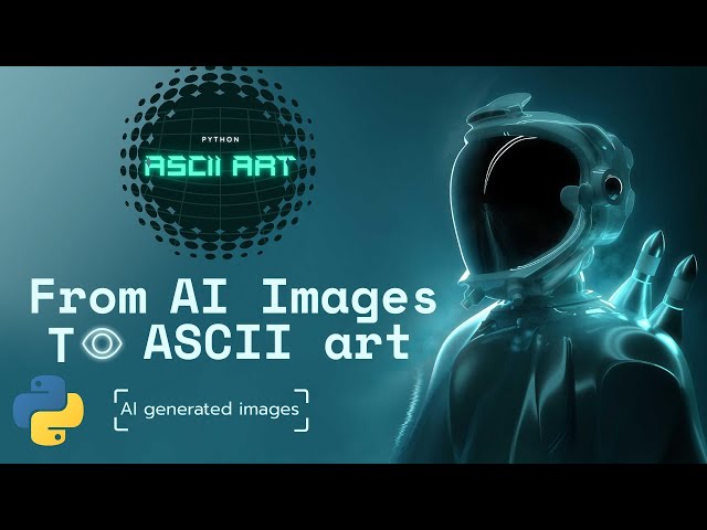 How to convert images (AI Generated) to ASCII ART in Python ? #python #asciiart #ai #coding