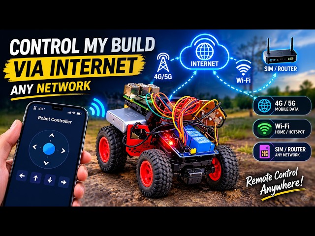 I Built a Raspberry Pi Robot Car That I Can Control From Anywhere Using the Internet! 🤖🌐