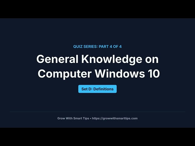 Can You Get 100% on This Windows 10 Definitions Quiz?
