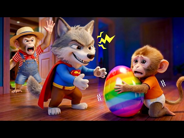 🐒Baby Monkey Crying! Thief Stole the Eggs 🥚Learn to Share |RooRoo Monkey Nursery Rhymes & Kids Songs