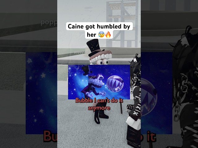 CAINE GOT HUMBLED BY HER 😰🔥 #roblox #micup #tadc