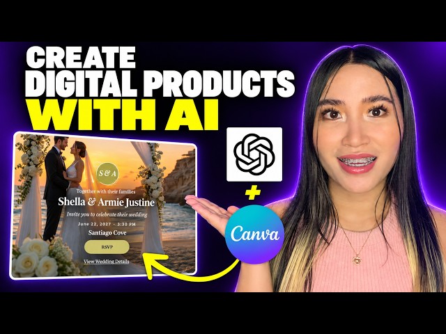 How to Create Digital Products with ChatGPT and Canva AI (For Beginners)