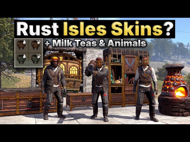 Rust Isles Free Twitch Skins! Milk Teas! New Vendor & Animals