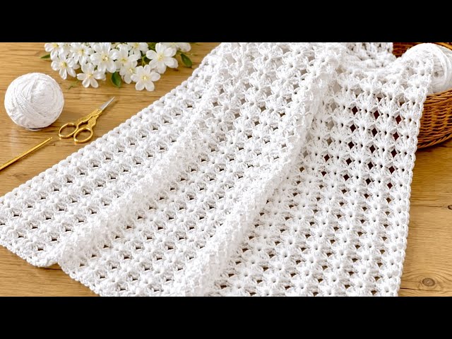 Only 1 ROW! I've never found a crochet pattern this simple! The prettiest crochet stitch EVER!