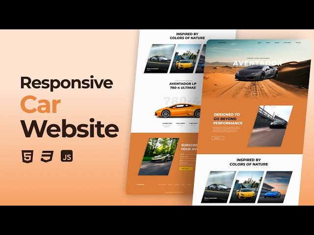 Responsive Car Website Using HTML CSS JavaScript