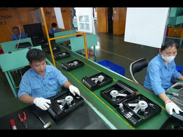 MASSIVE Production Overload! How Mini Gas Stoves are Made in Vietnam