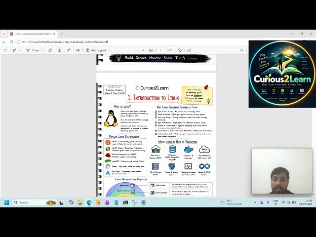 Linux Basic Session Day1 |🐧 Top 20 Linux Commands in Prod Linux Basics for Beginners | Curious2Learn