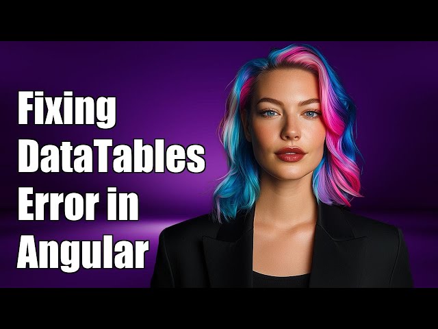 Fixing 'Unexpected value DataTablesModule imported by AppModule' Error in Angular