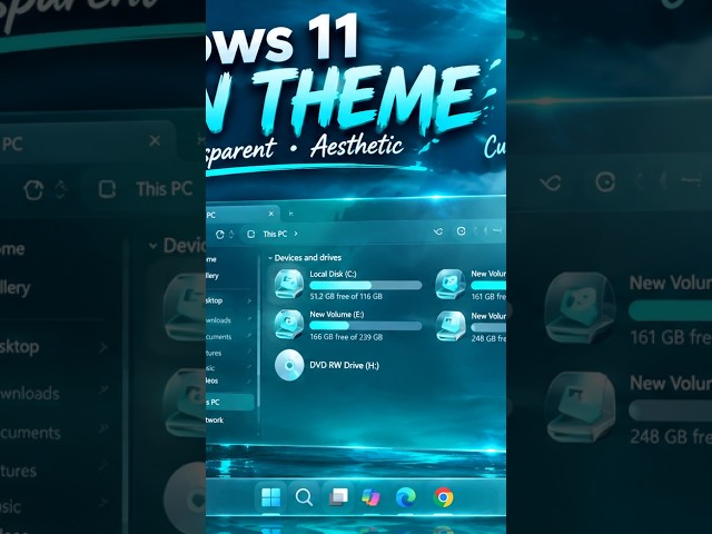 🔥 I Turned Windows 11 into a Stunning Ocean Theme! 🌊💧