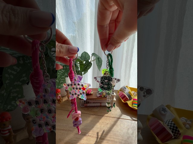 DIY Craft Night Keychain/bag charm/junk journal clip