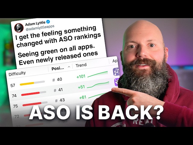App Store Optimization is BACK?! (time will tell)